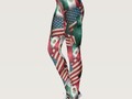 Distressed Mexican/American Flags - US & Mexican Leggings by #gravityx9 ~~ This design has layers, upon layers of t…