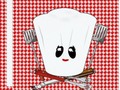 Picnic Table w/Female Chef Hat & BBQ Tools Card ** ~ A fun and cute BBQ invitation. Picnic table with a cute chefs…