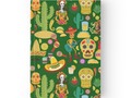 "Fiesta Time! Mexican Icons" Hardcover Journals by Gravityx9 | Redbubble ** Fun illustrations of Mexican sombreros,…