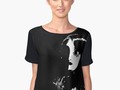 Art Deco Woman" Chiffon Fashion Blouse by #Gravityx9 | #Redbubble - Black and white illustration of a mannequin wom…