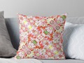 📷  * K-196 Abstract Pink Flowers Pillows by #Gravityx9 Designs at #Redbubble *...