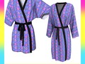 Ultra Violet Stripes & Floral Pattern Robes by #Gravityx9 at #ArtofWhere ~  This design is also available on fashio…