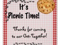 It's Picnic Time! Red Checkered Table Cloth w/Ants Poster ~ Fun poster for your summer BBQ event! Available in seve…