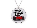 ** Red #RaceCar Necklace by #Gravityx9 at #Cafepress ~ Pendant is made of aluminum and feat…