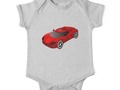 "Red Sports Race Car" One Piece - Short Sleeve by #Gravityx9 at #Redbubble ~ These Shirts are available in several…