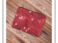 Faux Red Sequin Background Carry-All Pouch   By #Gravityx9 at #Society6 * Organize your bag with this Carry-All Pou…