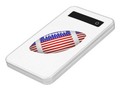 *** Keep your mobile devices powered up with this custom portable battery charger!* Patriotic Football Power Bank b…