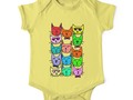 "Colorful Rainbow Cats" One Piece - Short Sleeve by #Gravityx9 at #Redbubble ~ These Shirts are available in severa…