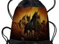 * #Backtoschoolshopping ~  * Unicorn - The Dark One Drawstring Backpack by #Gravityx9 at #Cafepress *