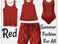 ~Fun Summer Time Fashion for the family. Matching swimming wear for the adults and a matching girls summer dress. C…