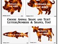 ~BBQ Get-Together Decor ~ Choose your animal shape for your reusable wall decal. Numbers, Shapes, Letters and more…