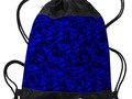 ~ #Backtoschoolshopping ~ * A202 Rich Blue and Black Abstract Design Drawstring Backpack b…