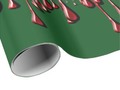 **Bloody Drips on Green Background Wrapping Paper * Change the background color from green to a color of your choic…