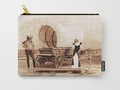 📷  * Old West Cowboy Cat and his Gal Carry-All Pouch  By #Gravityx9 at #Society6...