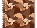 Brown Chocolate Caramel Triangles Spiral Notebook by #Gravityx9 Designs at #FineArtAmerica ~ #Backtoschool…
