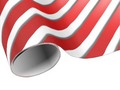 ** Shiny Red Ribbon Stripes Wrapping Paper * Add background color of your choice to customize this red striped wrap…