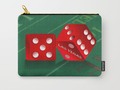 * Craps Table & Red Las Vegas Dice Carry-All Pouch By #Gravityx9 at #Society6 * Organize yo…
