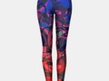 * Hot Summer Nights Abstract - Reds and Blues Leggings by #Gravityx9 Designs * fashion legg…