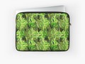 "Tropical Jungle Greens" Laptop Sleeves by Gravityx9 | Redbubble  *