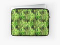 "Tropical Jungle Greens" Laptop Sleeves by Gravityx9 | Redbubble *