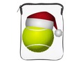 *** Christmas Tennis Ball with Santa Hat iPad Sleeve on CafePress by #Gravityx9 #Sports4you…