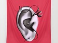 📷 cutestrangecreatures: Ear Monster Weird Art Wall Tapestry by borianagiormova