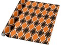 Halloween Argyle - Black & Orange Diamonds Wrapping Paper *Black & Orange Diamonds Wrapping Paper is perfect for wr…