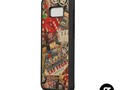 Gamblers Delight - Las Vegas Icons Collage Carved Wood iPhone Case * Carved Slim Case for Samsung Galaxy S8+, Mapl…