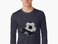 "Soccer Cleat and Soccer Ball" Long Sleeve T-Shirt by Gravityx9 | Redbubble