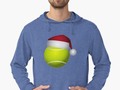 "Christmas Tennis " Lightweight Hoodie by Gravityx9 | Redbubble