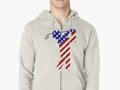 "USA Mens Golf - Male Golfer" Zipped Hoodie by Gravityx9 | Redbubble