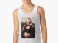 "Mona Lisa Wearing a Santa Hat" Tank Top by Gravityx9 | Redbubble