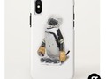 Little Penguin Wearing Hockey Gear Case-Mate iPhone Case  * Case-Mate Tough Apple iPhone XS Case *…