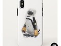 Little Penguin Wearing Hockey Gear Case-Mate iPhone Case * Case-Mate Tough Apple iPhone XS Case *…