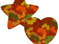 * Fall Leaves - Red Background Sticker by #Gravityx9 at #Zazzle #fallseasonsbest * Stickers are available in severa…