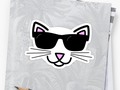 ‘Cool Cat Wearing Sunglasses’ Sticker by Gravityx9