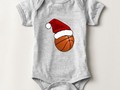 Christmas Basketball and Hoop T-Shirt at Zazzle by #Gravityx9 Designs #Sports4you #ilovexmas #just4babies *…