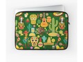 * Fiesta Time! Mexican Icons Laptop Sleeve by #Gravityx9 at #Redbubble ~ #VivaMexico! Fun illustrations of sombrero…