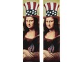 Patriotic Mona Lisa - 4th of July Trouser Socks |
