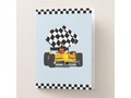 Yellow Race Car With Checkered Flag Pocket Folder * The Race Car With Checkered Flag on the folder is a real winner…