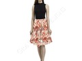 * Living Coral Color Flamingos Melete Pleated Midi Skirt by #Gravityx9 at #Artsadd * Midi Skirts are available in s…
