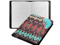 K172 Wood and Turquoise Abstract Custom NoteBook B5