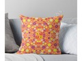 ‘Colorful Floral Pattern’ Throw Pillow by Gravityx9