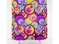 * Retro Circles Groovy Colors Shower Curtain - * Retro Circles Groovy Colors...