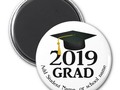 * #Classof2019 Graduation Cap Magnet * CONGRATS TO THE GRAD OF THE CLASS OF 2019! A Fun #GraduationKeepsake for you…
