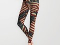 * Patriotic Grunge Style American Flag Leggings by #Gravityx9 - The American Flag with a v…
