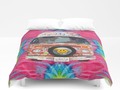 * Groovy Hippie Van Duvet Cover by #Gravityx9 Designs at #Society6 * #homedecor #bedroomdecor #society6artist…