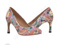 Coral / Green Summer Abstract Women's High Heels (Model 048) - * by...