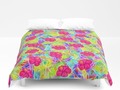 Hawaiian Pink Flowers Duvet Cover by #Gravityx9 Designs at #Society6 * #homedecor #bedroomdecor #society6artist…