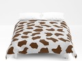 Brown Cow Spots Pattern Duvet Cover by #Gravityx9 Designs at #Society6 * #homedecor #bedroomdecor #society6artist…